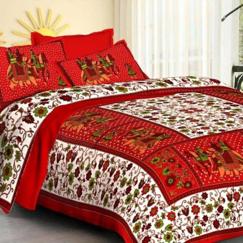 Addey - Cotton Printed Double Bedsheet Stock Lot