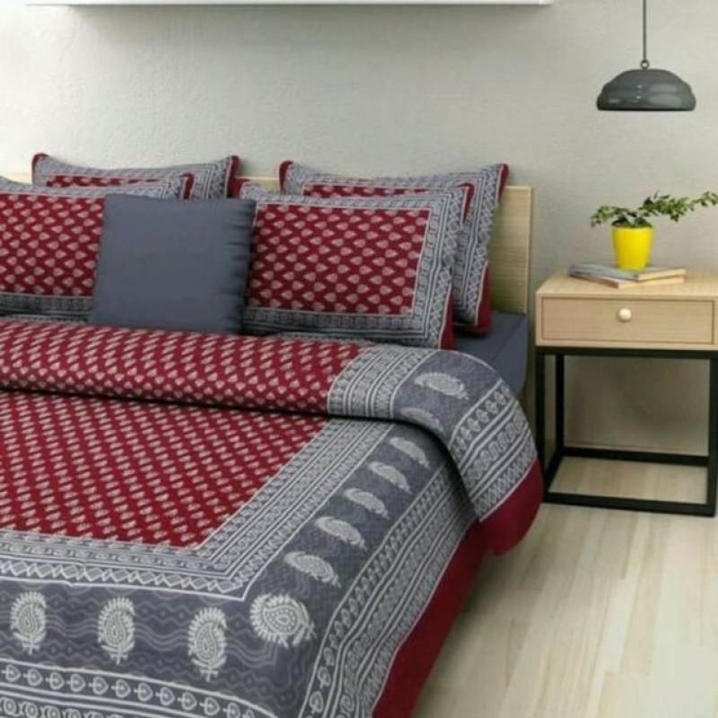Addey - Cotton Printed Double Bedsheet Stock Lot