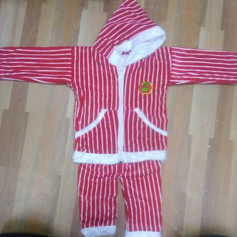 Velvet Printed Kid's Woolen Suit Set