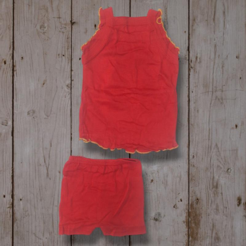 Aaron - Assorted 18 Pieces Of Cotton Hosiery Frock With Short Set For Girls