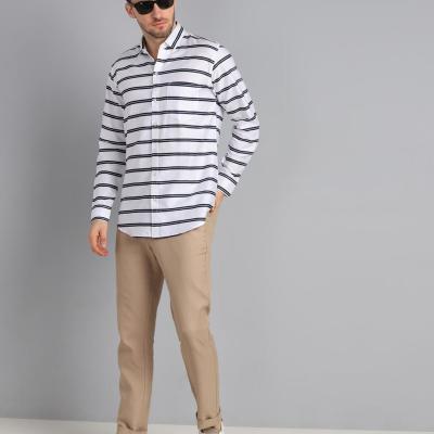 Radha - Cotton Dobby Stripes Mens Shirt