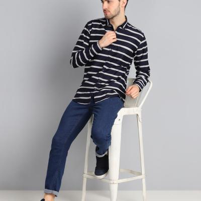 Radha - Cotton Dobby Stripes Mens Shirt