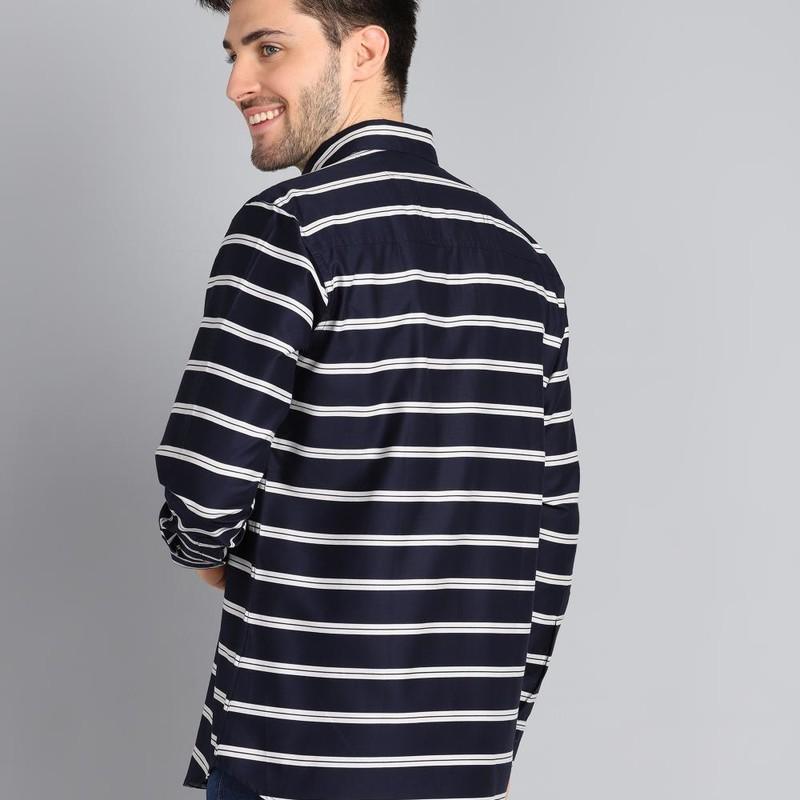 Radha - Cotton Dobby Stripes Mens Shirt