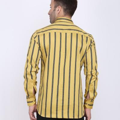 Radha - Cotton Full Sleeve Stripes Men's Shirt