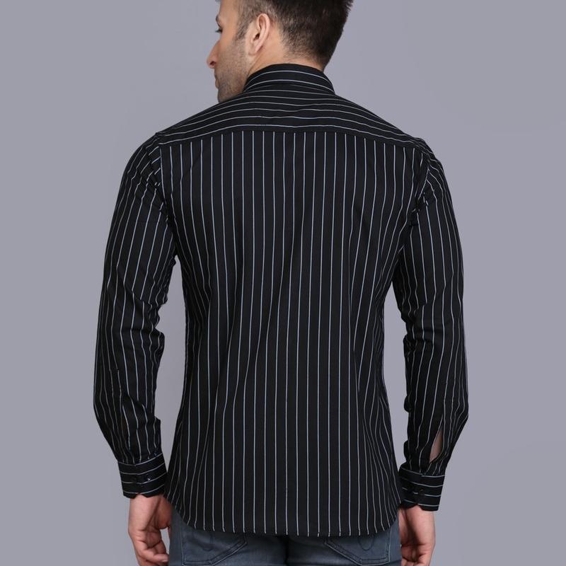 Radha - Cotton Full Sleeve Stripes Men's Shirt