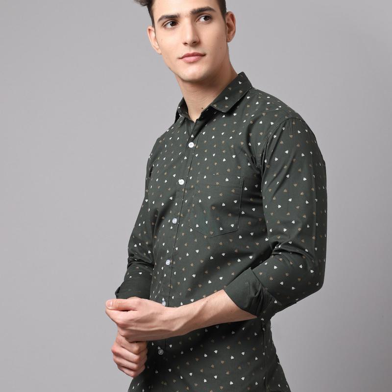 Radha - Cotton Full Sleeve Floral Printed Men's Shirt