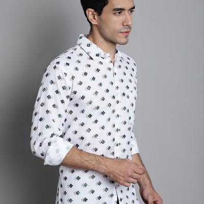 Radha - Cotton Full Sleeve Stripes Men's Shirt