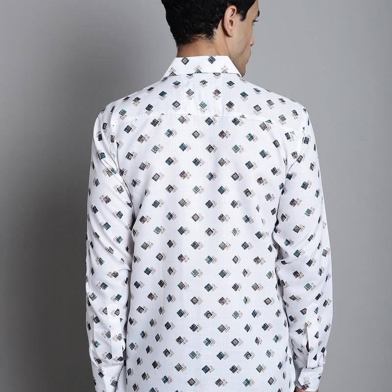Radha - Cotton Full Sleeve Stripes Men's Shirt