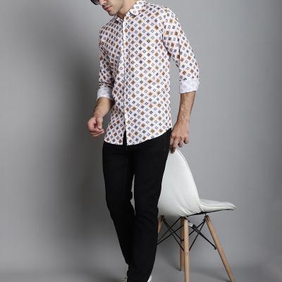 Radha - Cotton Full Sleeve Stripes Men's Shirt
