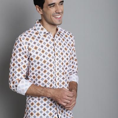 Radha - Cotton Full Sleeve Stripes Men's Shirt