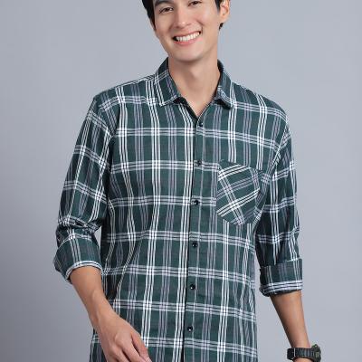 Radha - Casual Stylish Cotton Blend Cheakered Shirt For Men