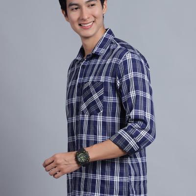 Radha - Casual Stylish Cotton Blend Cheakered Shirt For Men