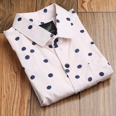 Radha - Cotton Polka dots Print Partywear Shirt for Men