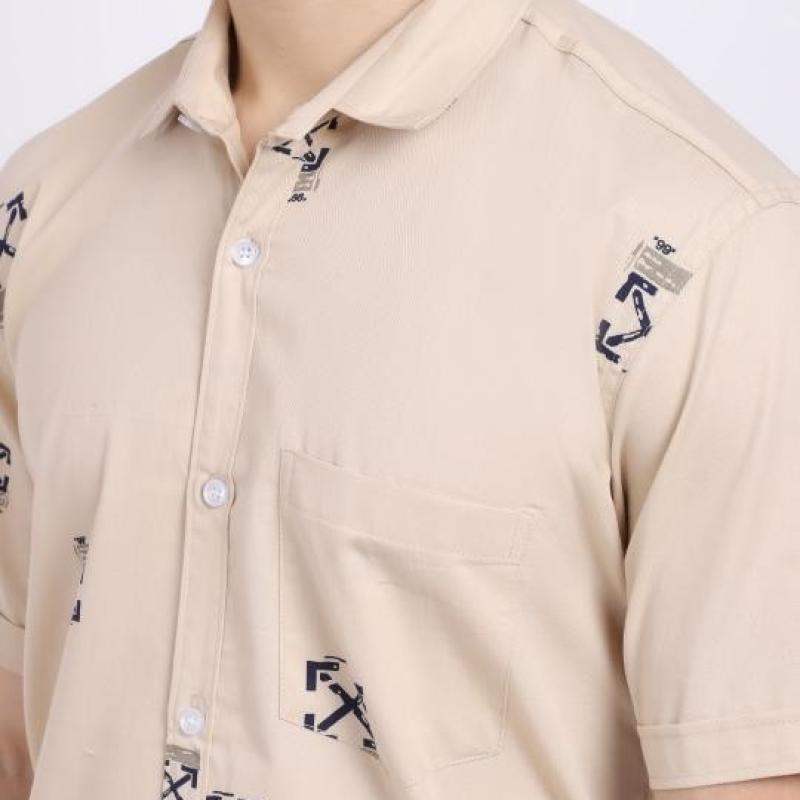 Radha - Cotton Printed Mens Shirt