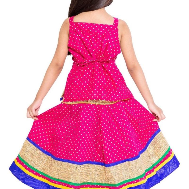 Moni - Cotton Embroidery Girls Lehenga Choli