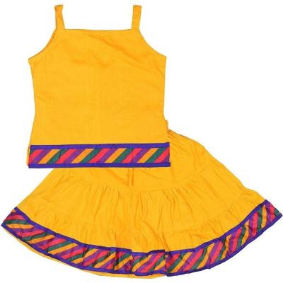 Moni - Cotton Plain Lehenga Choli