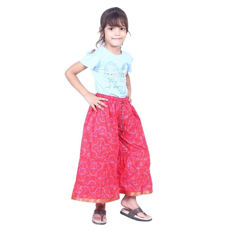 Shilu - Cotton Printed Kids Sharara