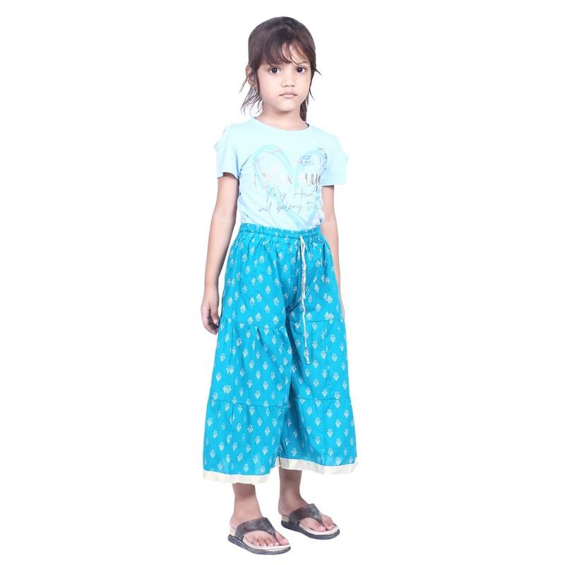 Shilu - Cotton Printed Kids Sharara