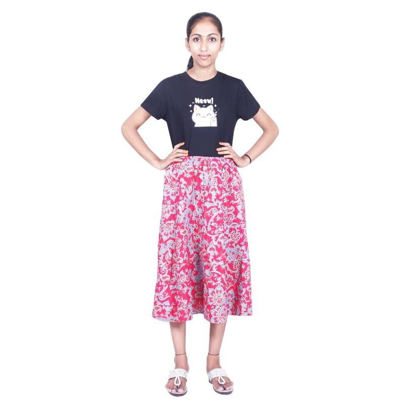 Shilu - Cotton Printed Women Skirt