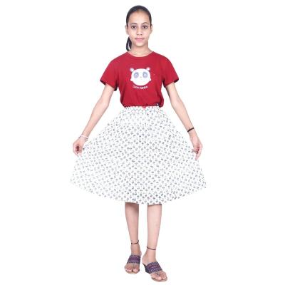 Shilu - Cotton Printed Girls Skirt