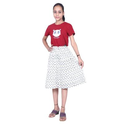 Shilu - Cotton Printed Girls Skirt