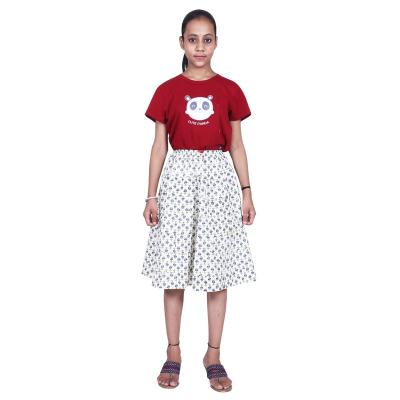 Shilu - Cotton Printed Girls Skirt