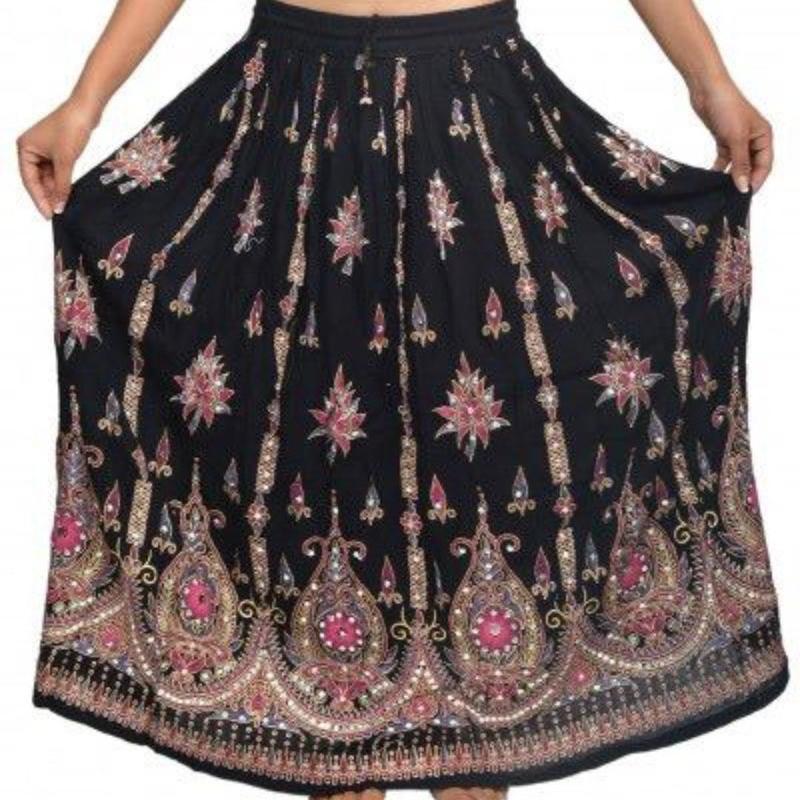 Shilu - Cotton Fabric Womens Designer Skirt